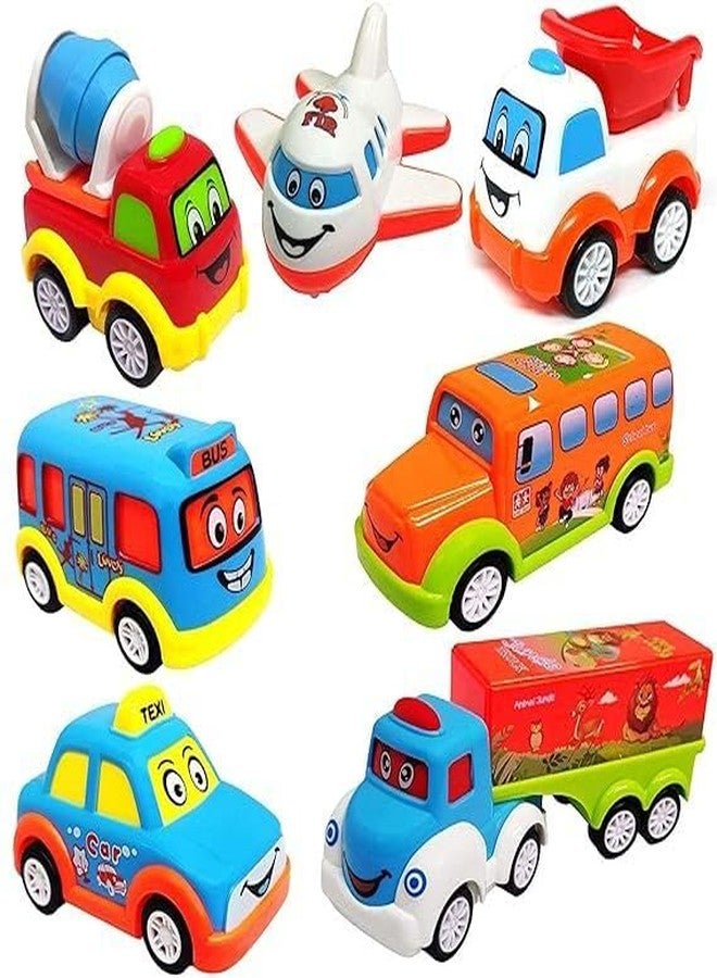 HDA GROUP Unbreakable Pull Back Vehicles| Push and Go Crawling Toy for Kids & Children - Realistic Design Vehicle Toy for Kids 3+ Years for Indoor & Outdoor Play(Multicolor) - Image 1